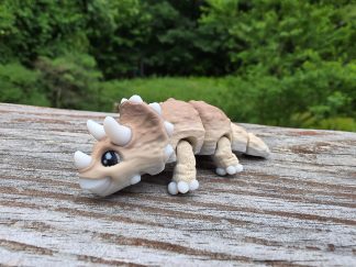 Flexi triceratops articulated 3D printed dinosaur toy