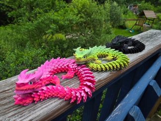 Flexi serpent dragon articulated 3D printed Zephyros toy