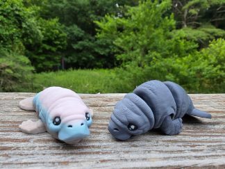 Flexi manatee articulated 3D printed sea cow toy